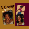 A close-up view of three gratitude journals with the text "3 Cover options" indicating the different designs available.